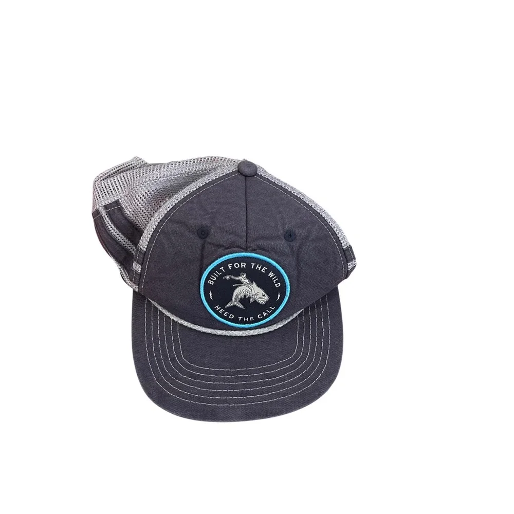 YETI Howler Bros Hat Mens Grey Built For The Wild Heed The Call Trucker Snapback
